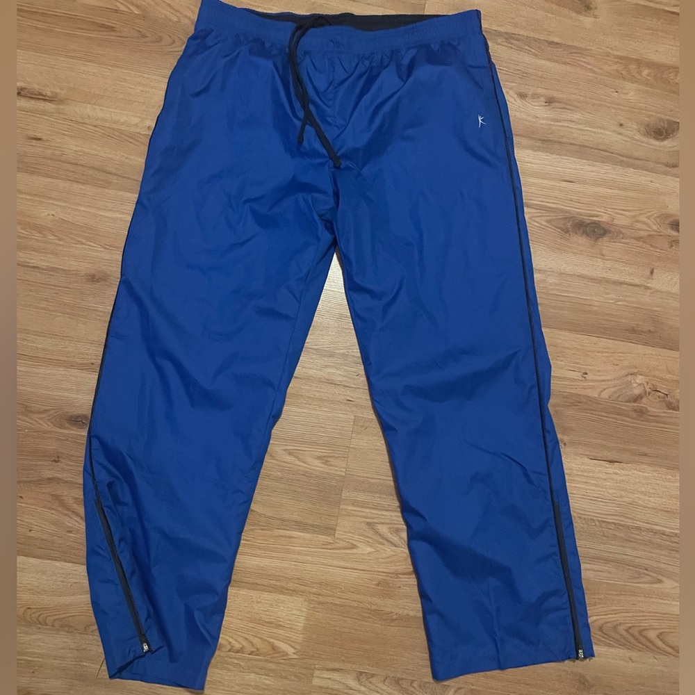 Danskin Now Royal Blue Track Pants with Black Trim